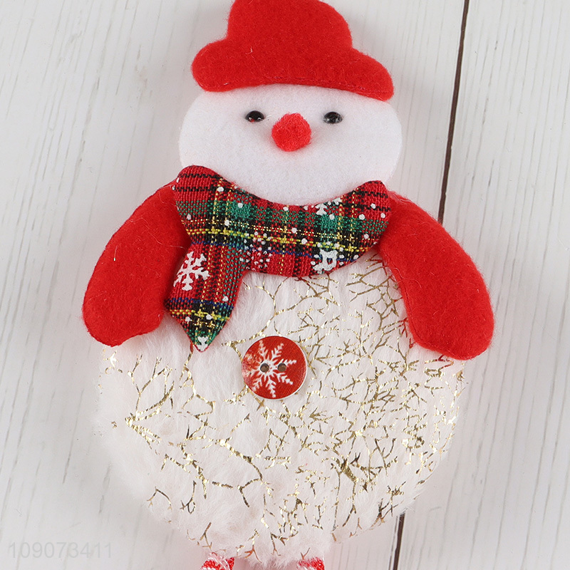 Yiwu market snowman shape Christmas hanging ornament for Christmas tree