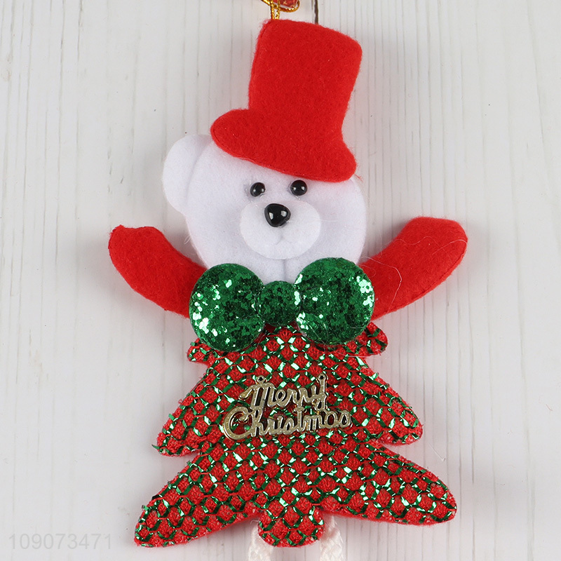 Good price bear shape Christmas hanging ornament xmas tree decoration