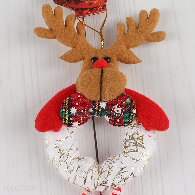 China products reindeer shape Christmas hanging ornament with bell