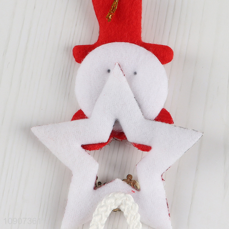 Popular products snowman Christmas hanging ornament with bell