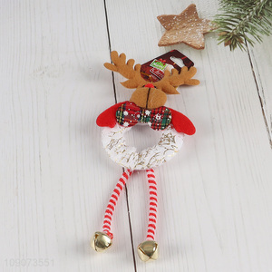 China products reindeer shape Christmas hanging ornament with bell
