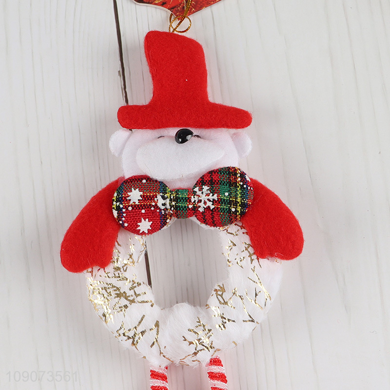 Factory direct sale long legs Christmas hanging ornament with bell