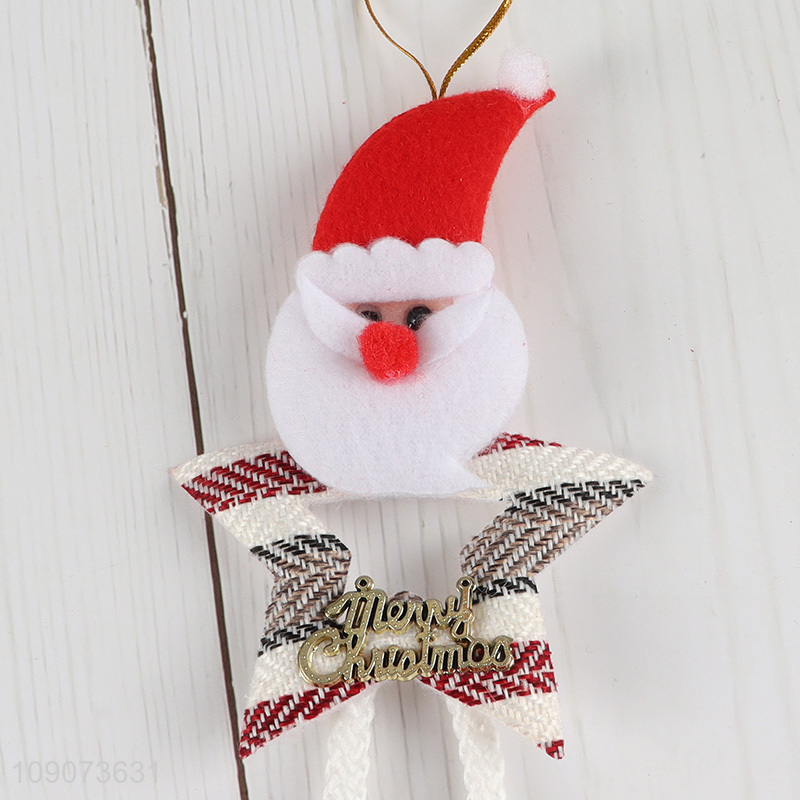 Online wholesale Santa claus shape Christmas hanging ornament for Christmas tree