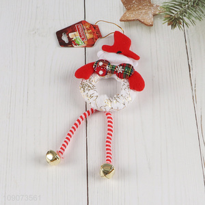 Factory direct sale long legs Christmas hanging ornament with bell