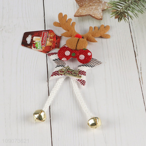 Hot products reindeer shape Christmas hanging ornament with bell