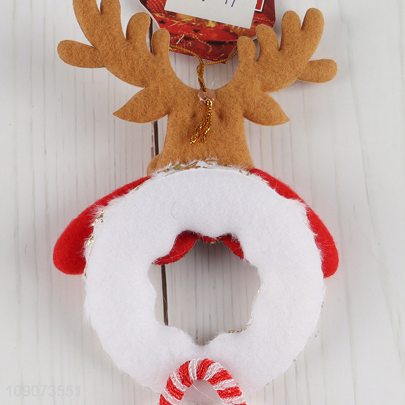 China products reindeer shape Christmas hanging ornament with bell
