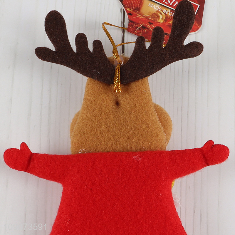 Online wholesale reindeer shape Christmas hanging ornament for xmas tree