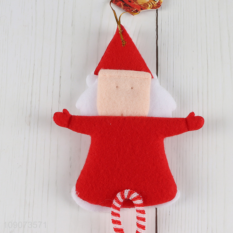 Best price Santa claus Christmas hanging ornament with bell for xmas tree