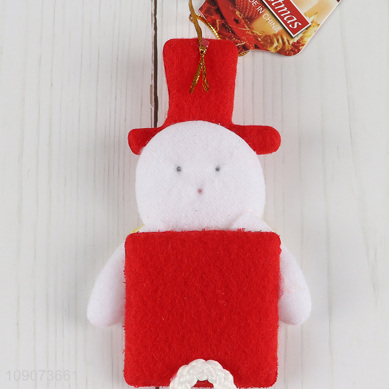 Top selling snowman shape Christmas hanging ornament for Christmas decoration