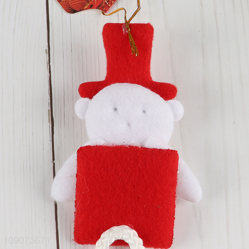China factory bear shape long legs Christmas hanging ornament for xmas tree