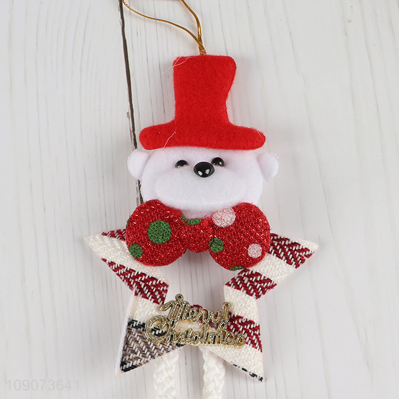 Low price bear shape long legs Christmas hanging ornament for decoration