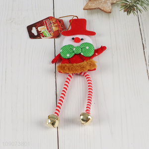 Yiwu market snowman shape long legs Christmas hanging ornament for sale