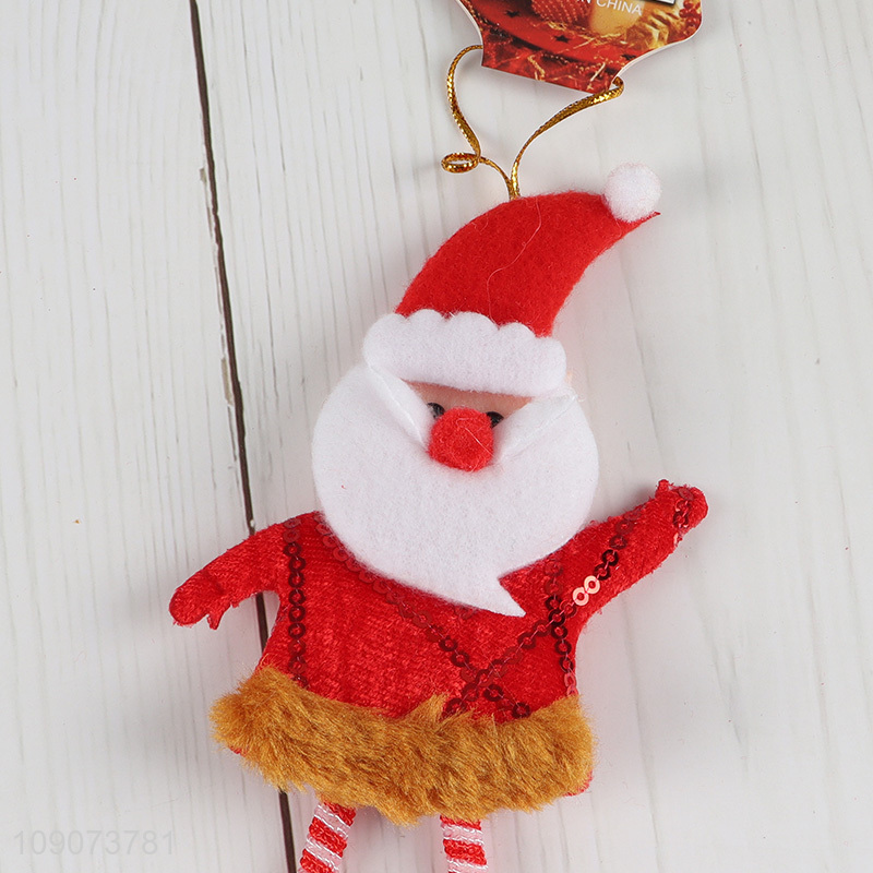 Good quality Santa claus shape Christmas hanging ornament for Christmas tree