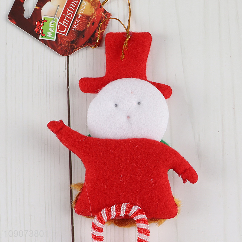 Yiwu market snowman shape long legs Christmas hanging ornament for sale