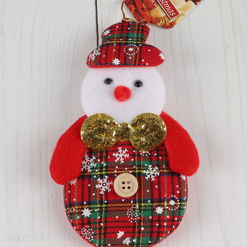 Top products snowman shape Christmas hanging ornament for Christmas decoration