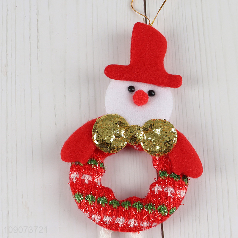 China wholesale snowman shape Christmas hanging ornament Christmas decoration