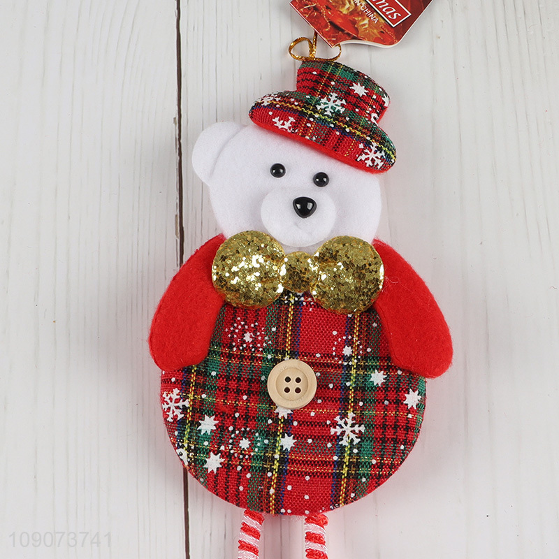Factory wholesale bear shape Christmas tree Christmas hanging ornament