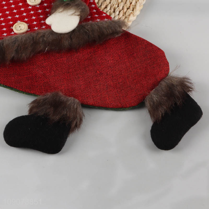Yiwu market Christmas decoration snowman Christmas stocking candy bag