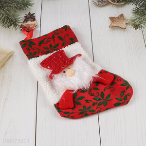 Low price Christmas stocking candy bag for xmas tree hanging ornament