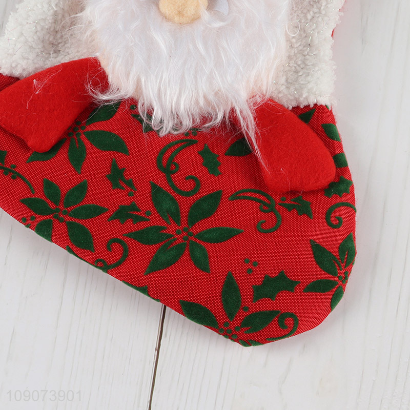 Low price Christmas stocking candy bag for xmas tree hanging ornament