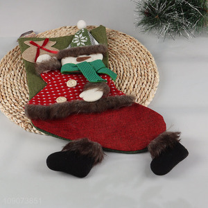 Yiwu market Christmas decoration snowman Christmas stocking candy bag