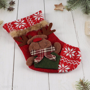Online wholesale reindeer Christmas stocking candy bag gifts bag