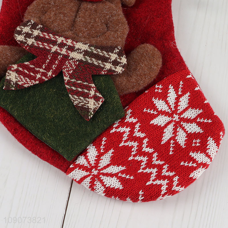 Online wholesale reindeer Christmas stocking candy bag gifts bag