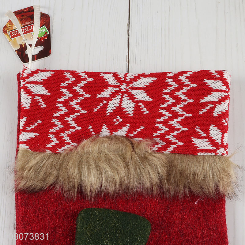 Top products Christmas decoration Christmas stocking candy bag for xmas tree