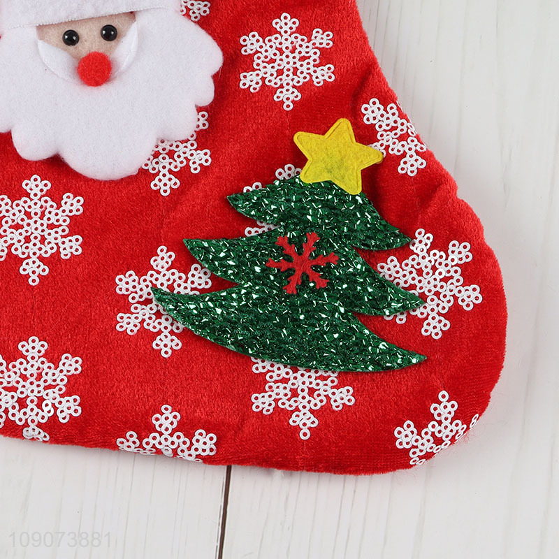 Best selling Santa claus Christmas stocking candy bag wholesale