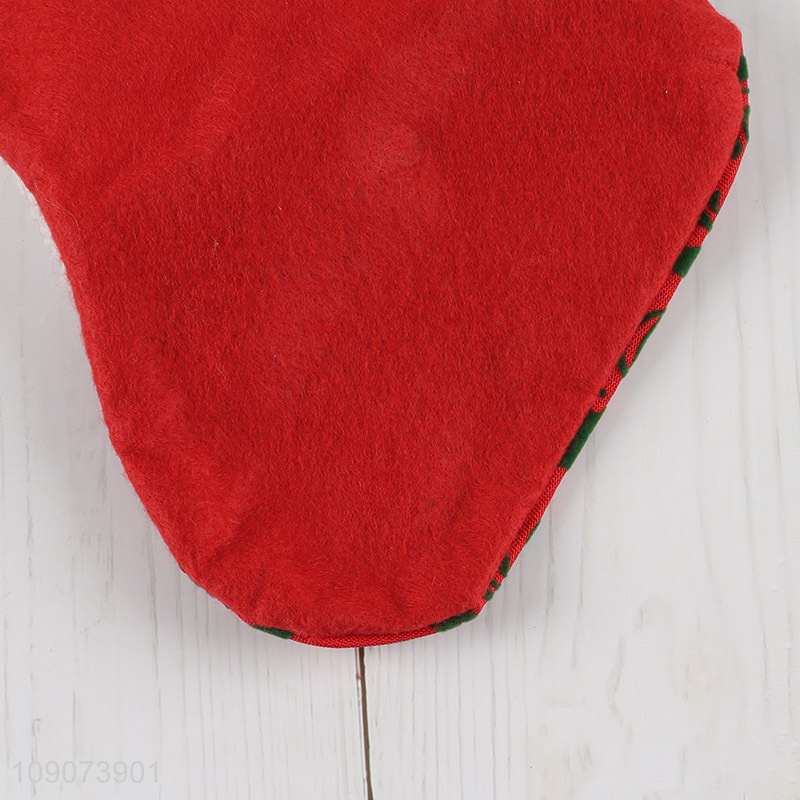 Low price Christmas stocking candy bag for xmas tree hanging ornament
