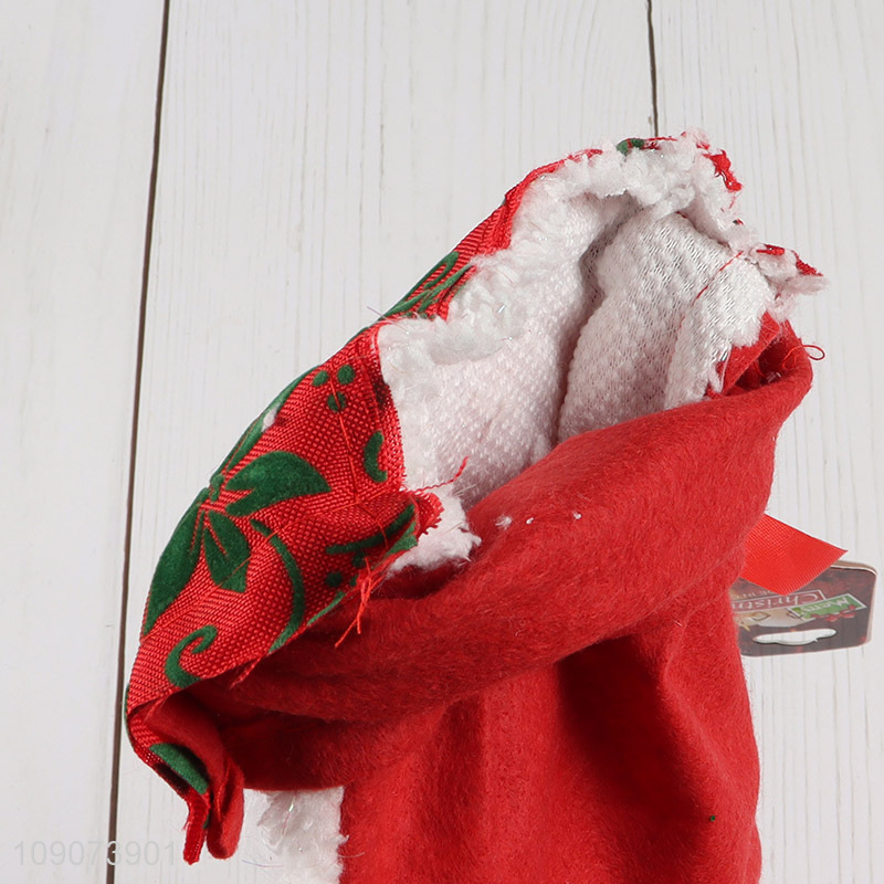 Low price Christmas stocking candy bag for xmas tree hanging ornament