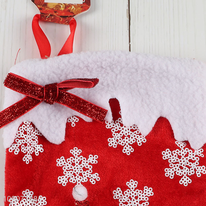 Best selling Santa claus Christmas stocking candy bag wholesale