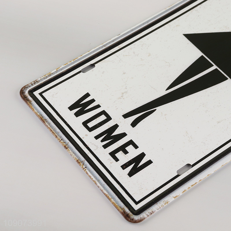 Good price hanging women toilet vintage metal signs