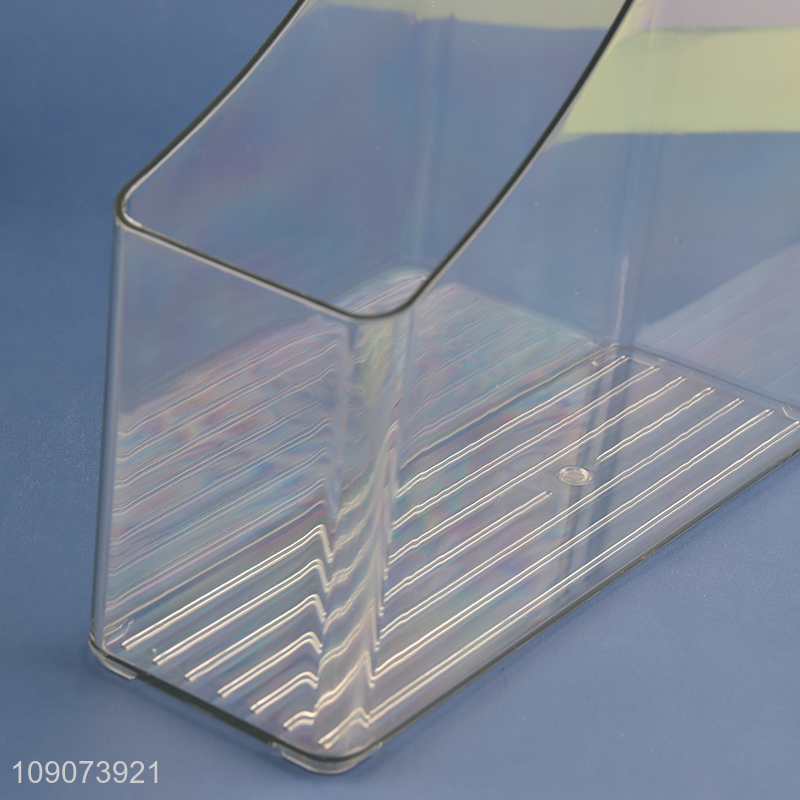 China factory clear acrylic home office desktop bookend file box