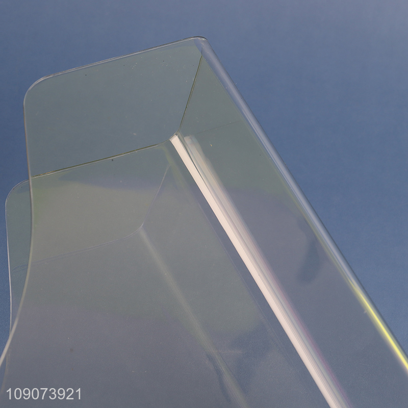 China factory clear acrylic home office desktop bookend file box