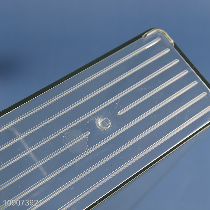 China factory clear acrylic home office desktop bookend file box