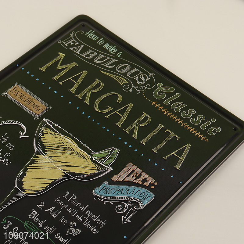 China wholesale coffee bar metal vintage decorative paintings