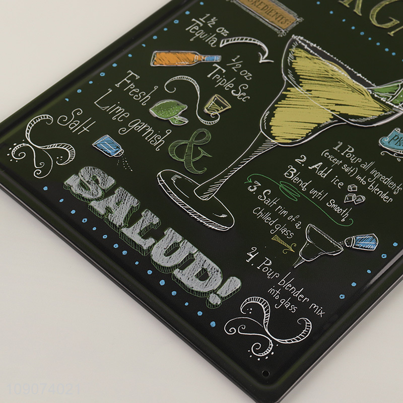 China wholesale coffee bar metal vintage decorative paintings