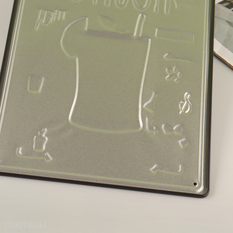 Yiwu market Mojito bar accessory metal vintage decorative paintings