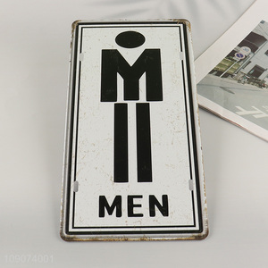 China supplier men toilet vintage metal signs door plate