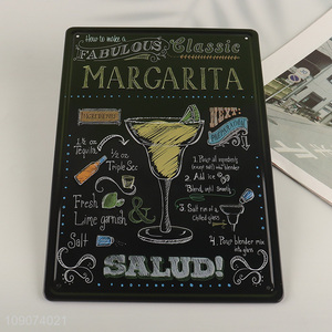 China wholesale coffee bar metal vintage decorative paintings