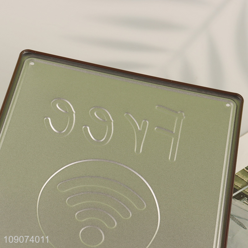 Good price restaurant free WiFi vintage metal signs for sale