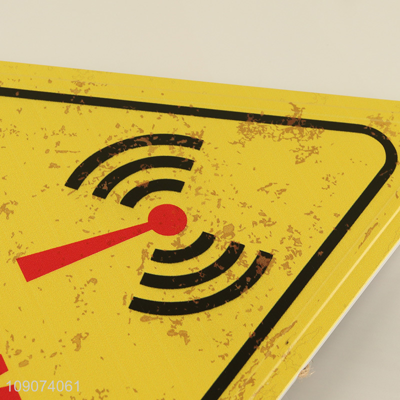 High quality triangle free WiFi vintage metal signs for sale