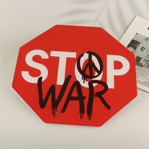 Hot items stop war vintage metal signs metal crafts for decoration