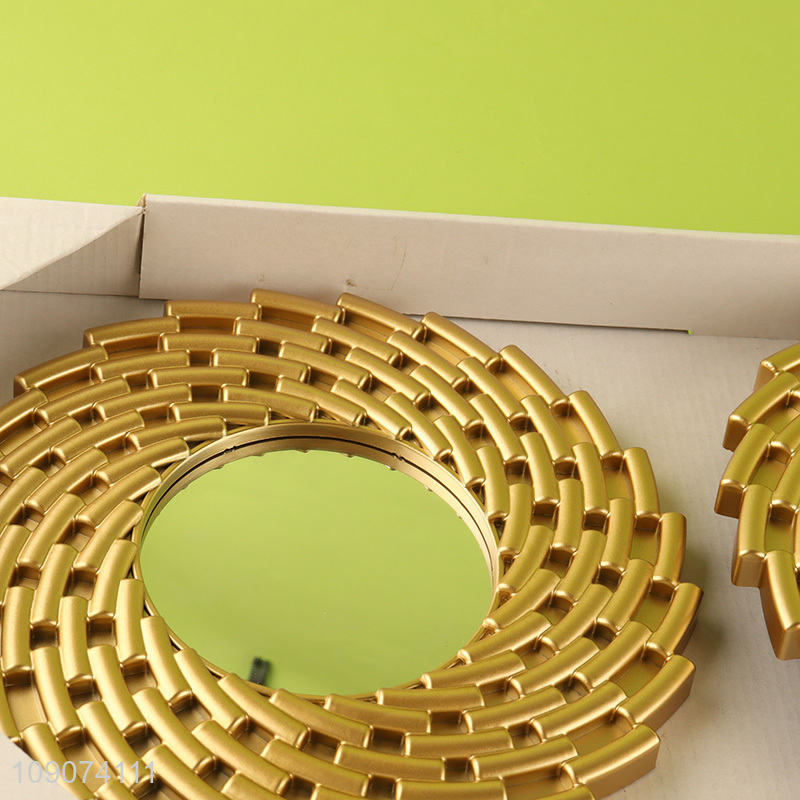 Best selling 3pcs home decor wall clock wall mirror set wholesale