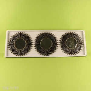 Good quality 3pcs vintage wall decor wall mirror set for sale