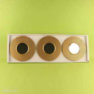 Best price 3pcs round wall decor wall clock set wholesale