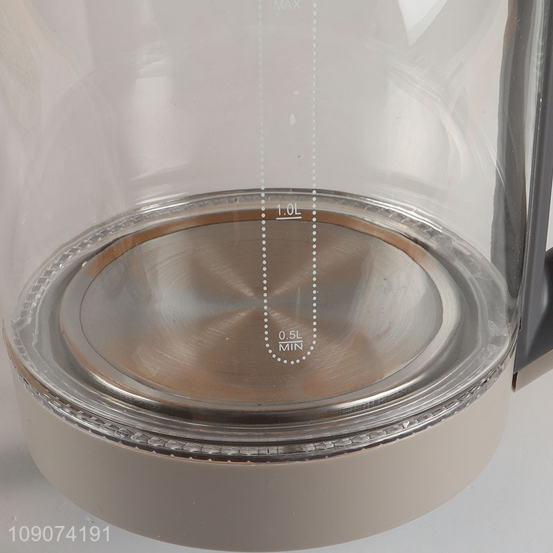 Factory Supply 1.8L Hot Water Boiler Glass Electric Tea Kettle