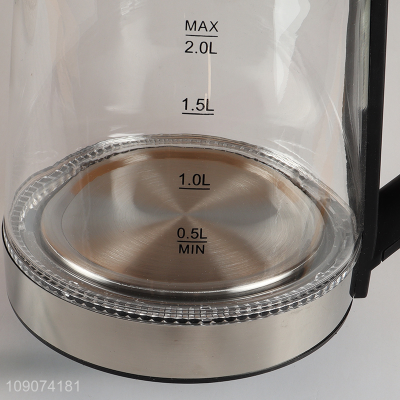 Good Quality 2L Eletric Kettle Glass Electric Flower Tea Kettle
