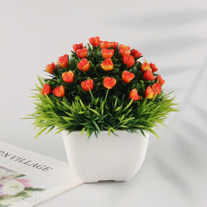 Top selling natural indoor decoration artificial flower artificial potted